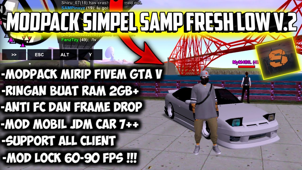 MODPACK SAMP FRESH HD LOW V4 !!! || MOD JDM CAR + MOD GTA V !!! || FULL TUTORIAL PEMASANGAN !!!