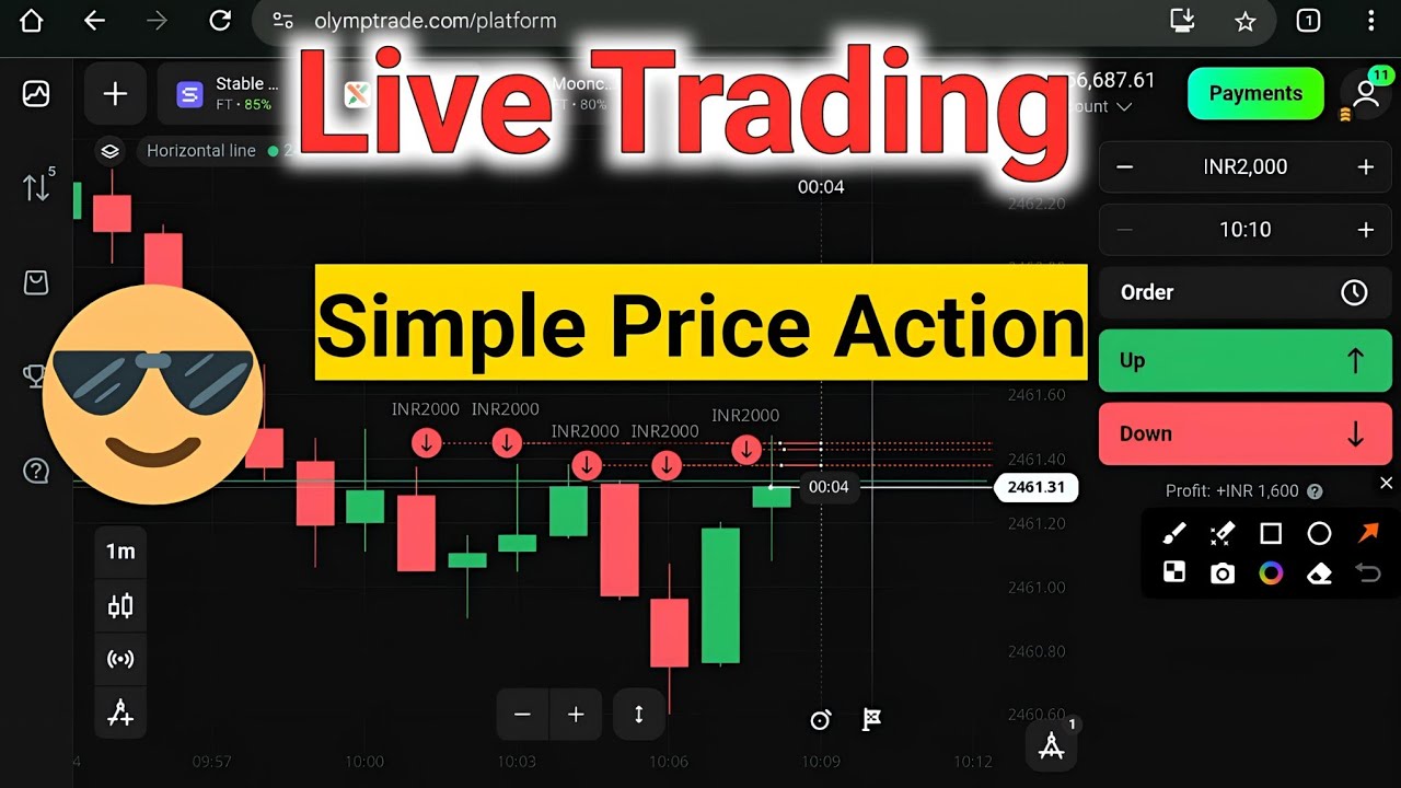 🔴 Olymp Trade LIVE Trading 🔥 | Price Action Trading For Beginners 🎯 | Shridhar Trader 📈