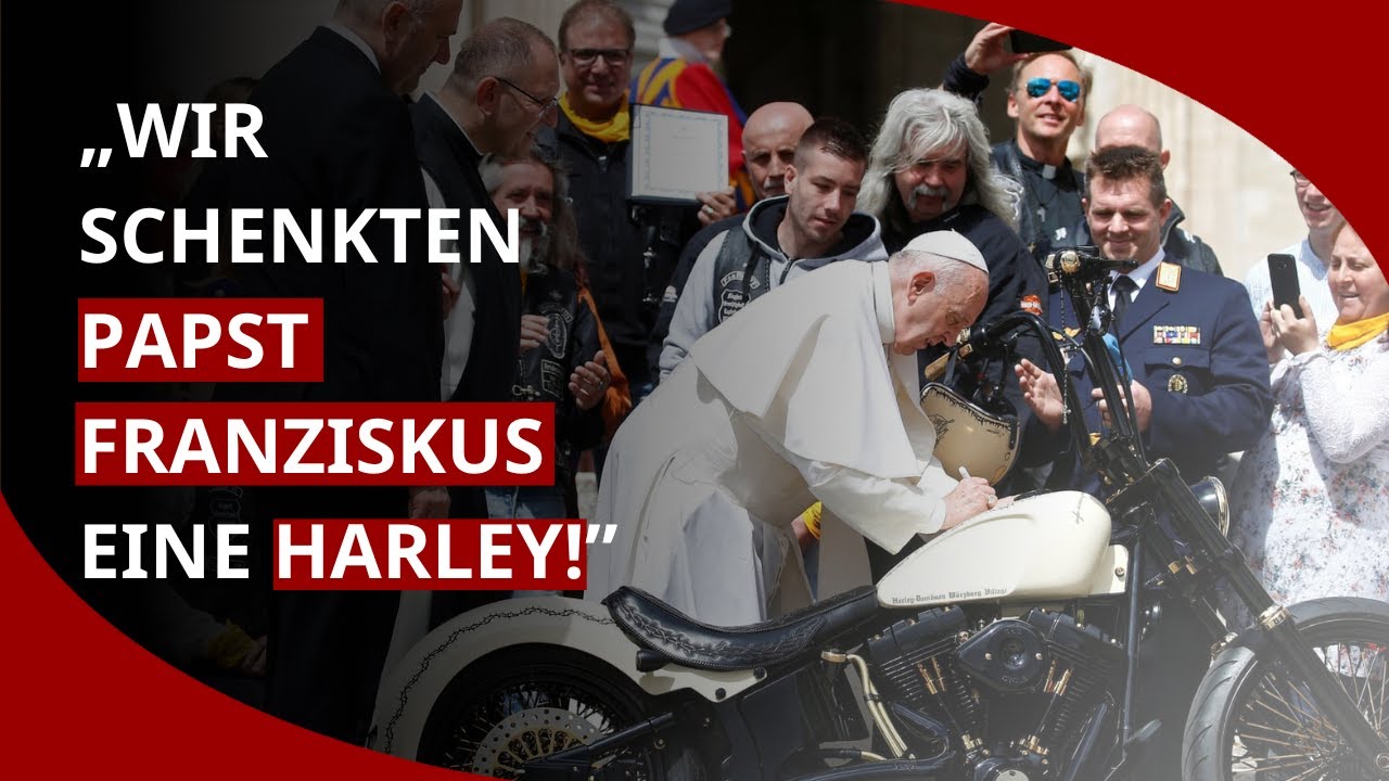 Papst Franziskus war Harley-Besitzer! Rudolf Gehrig trifft die Jesus Biker auf dem Petersplatz