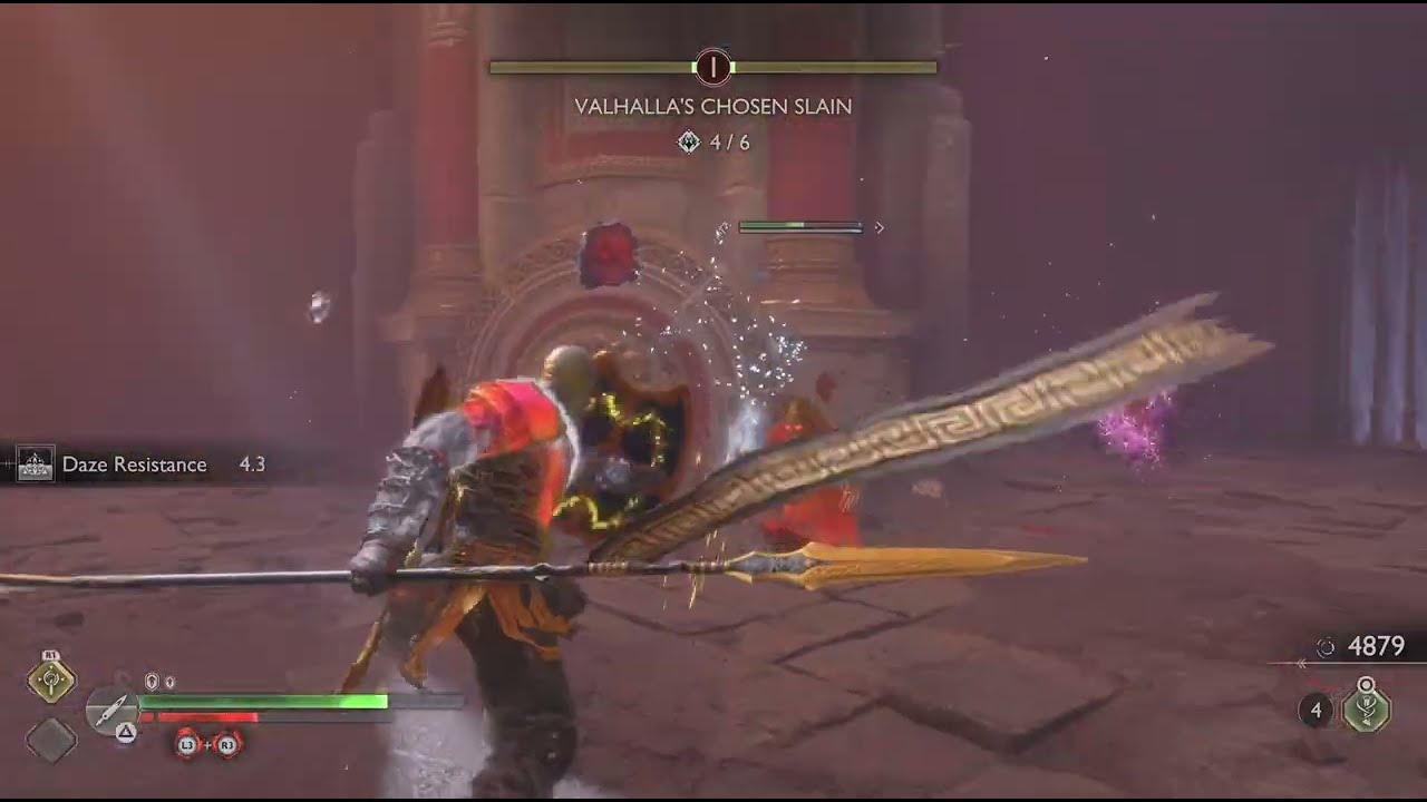 Dark Odessey Kratos VS Skjóthendi The Unerring berserker boss fight #343 (Give Me Prowess) (4K HDR)