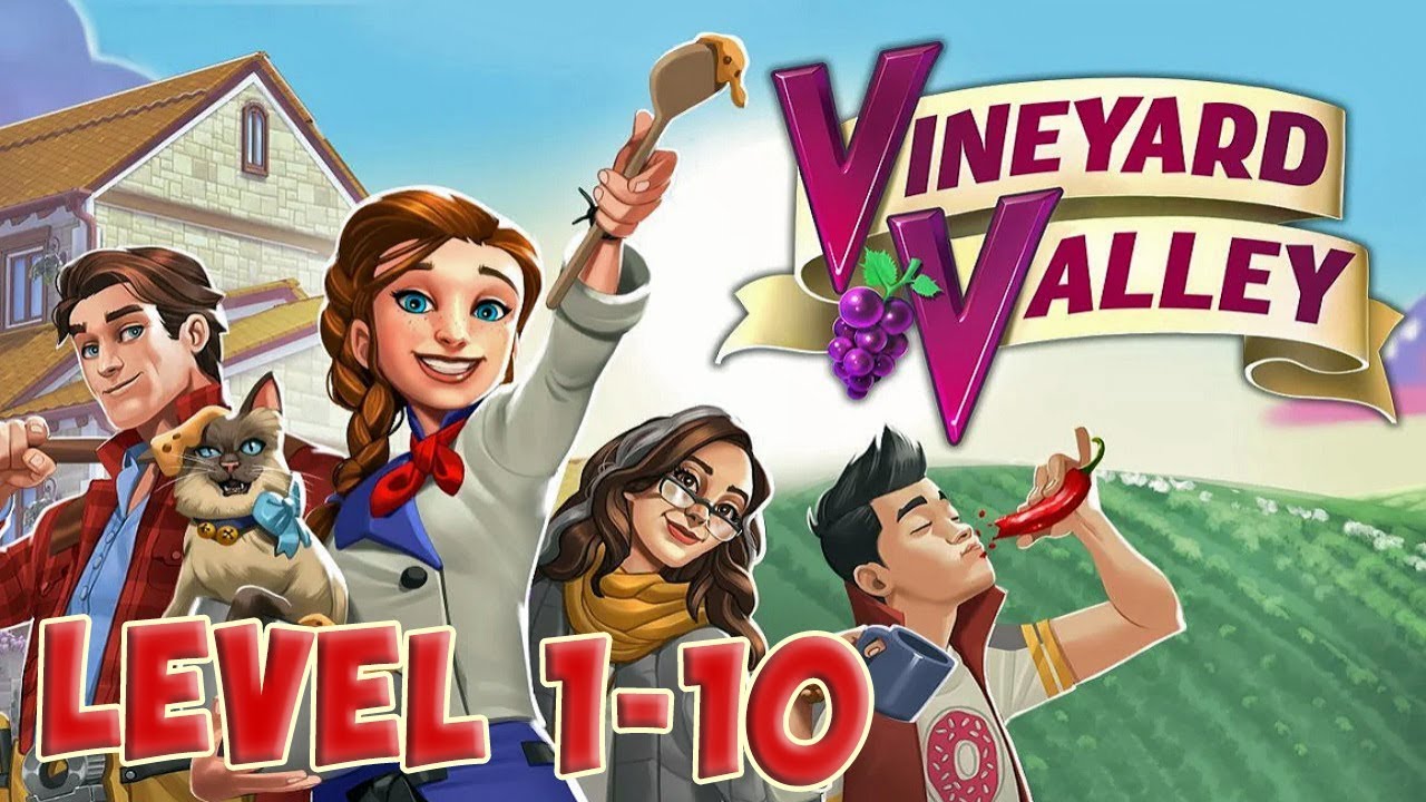Vineyard Valley: Repairs, Design and Puzzles Level 1 - 10 [ Gameplay Story ] HD