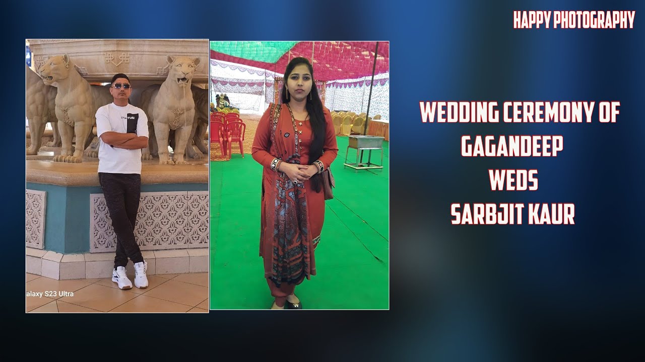 Live Wedding Ceremony || Gagandeep Weds Sarbjit Kaur || Happy Photography  Ramdaspur M. 99150-23935