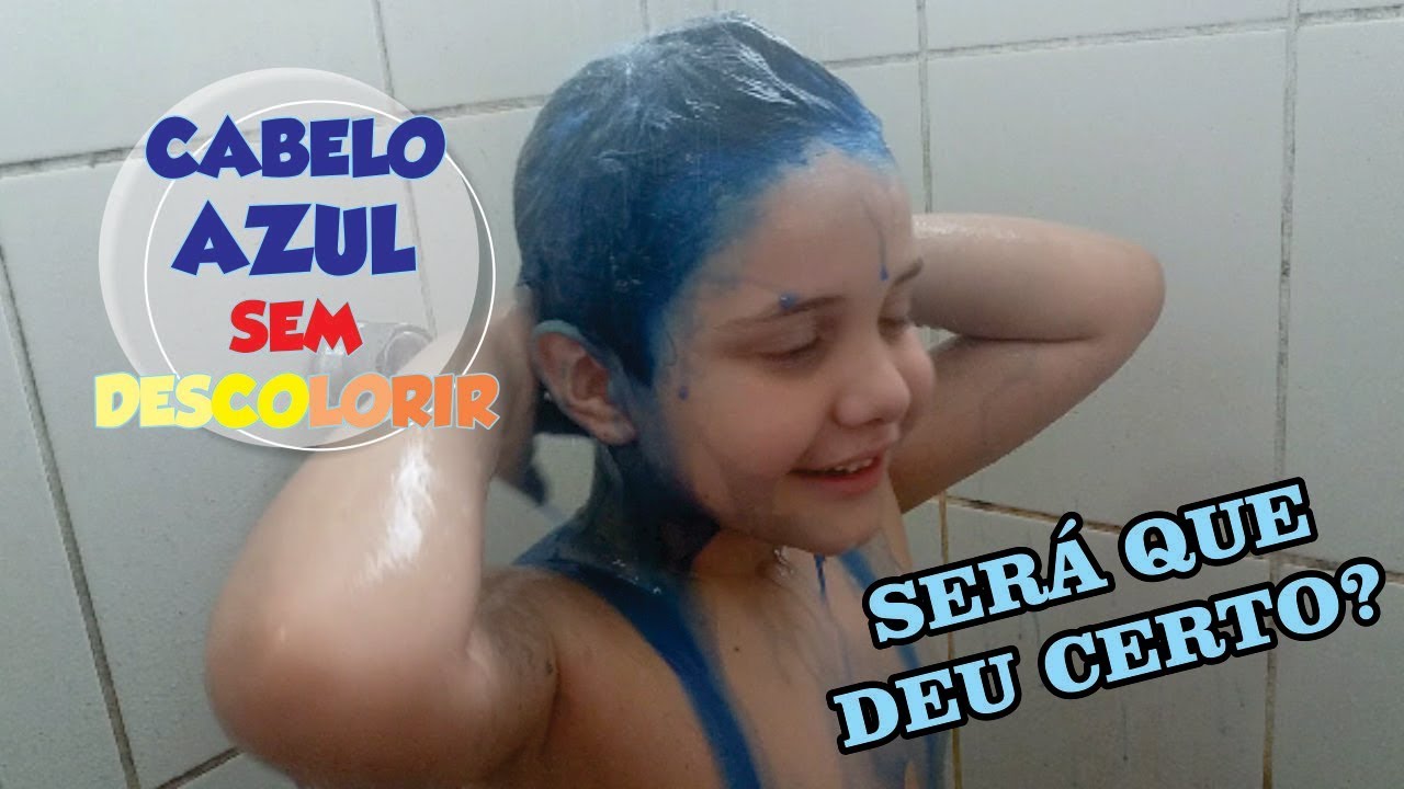 PINTEI O CABELO DO FILHO DE AZUL | Tonalizante Color Express Salon Line
