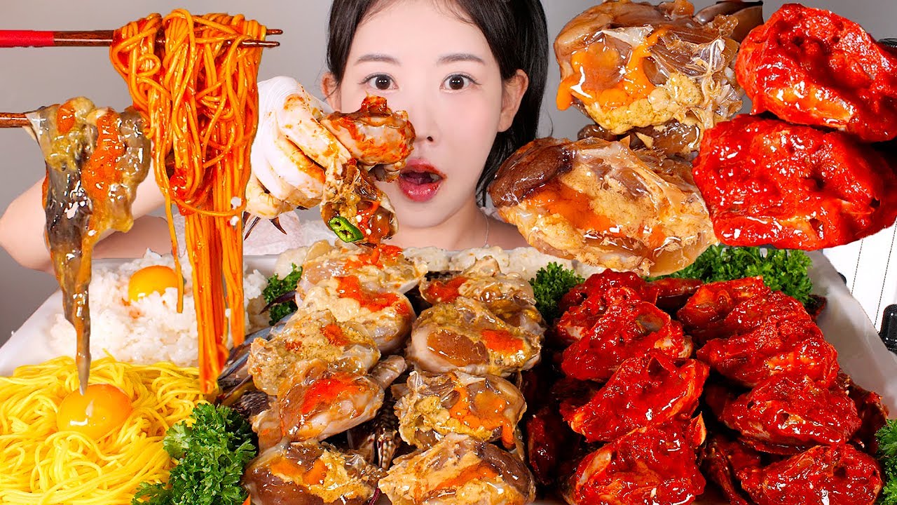 미슐랭 게장에 기름 뿌렸더니 레전드 탄생🦀✨ 간장게장, 양념게장, 디저트까지 먹방 Korean Marinated Crab mukbang korean food