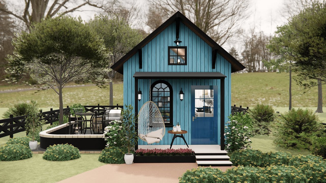 Smart Space Solutions: 4x7m Loft Small House with 2 Bedrooms