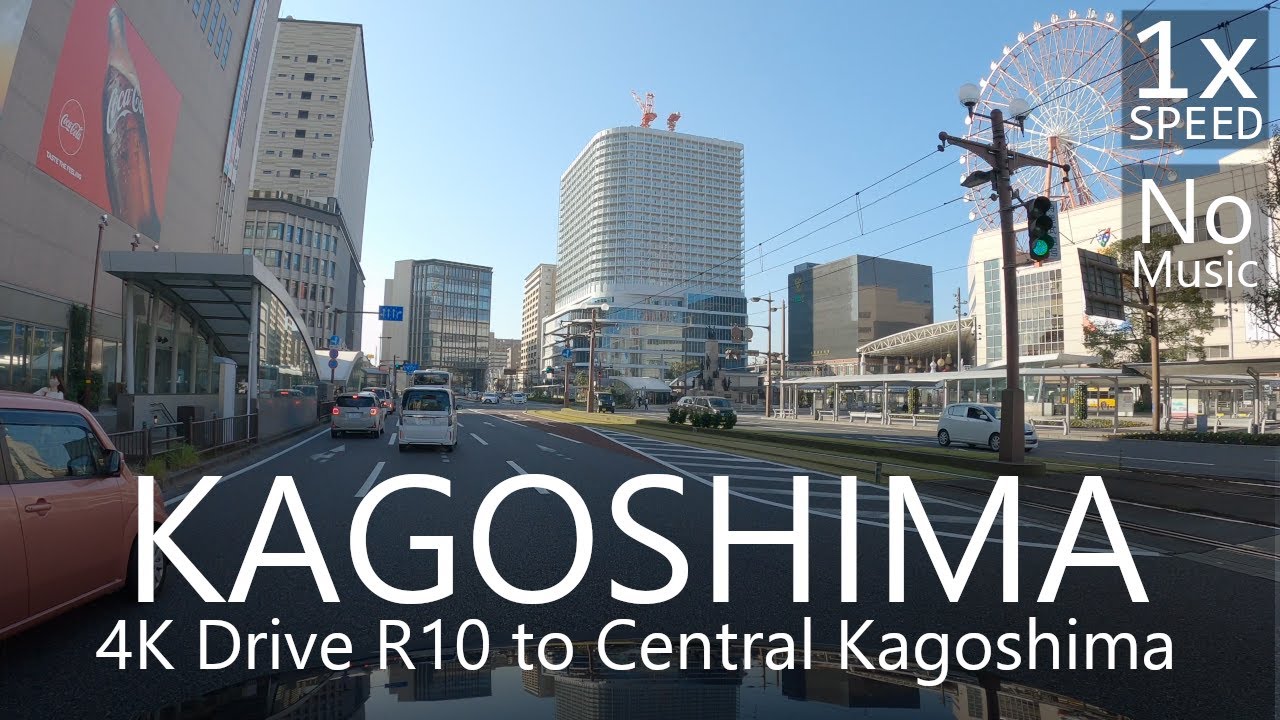 4K Kagoshima Drive R10 to Central Kagoshima City