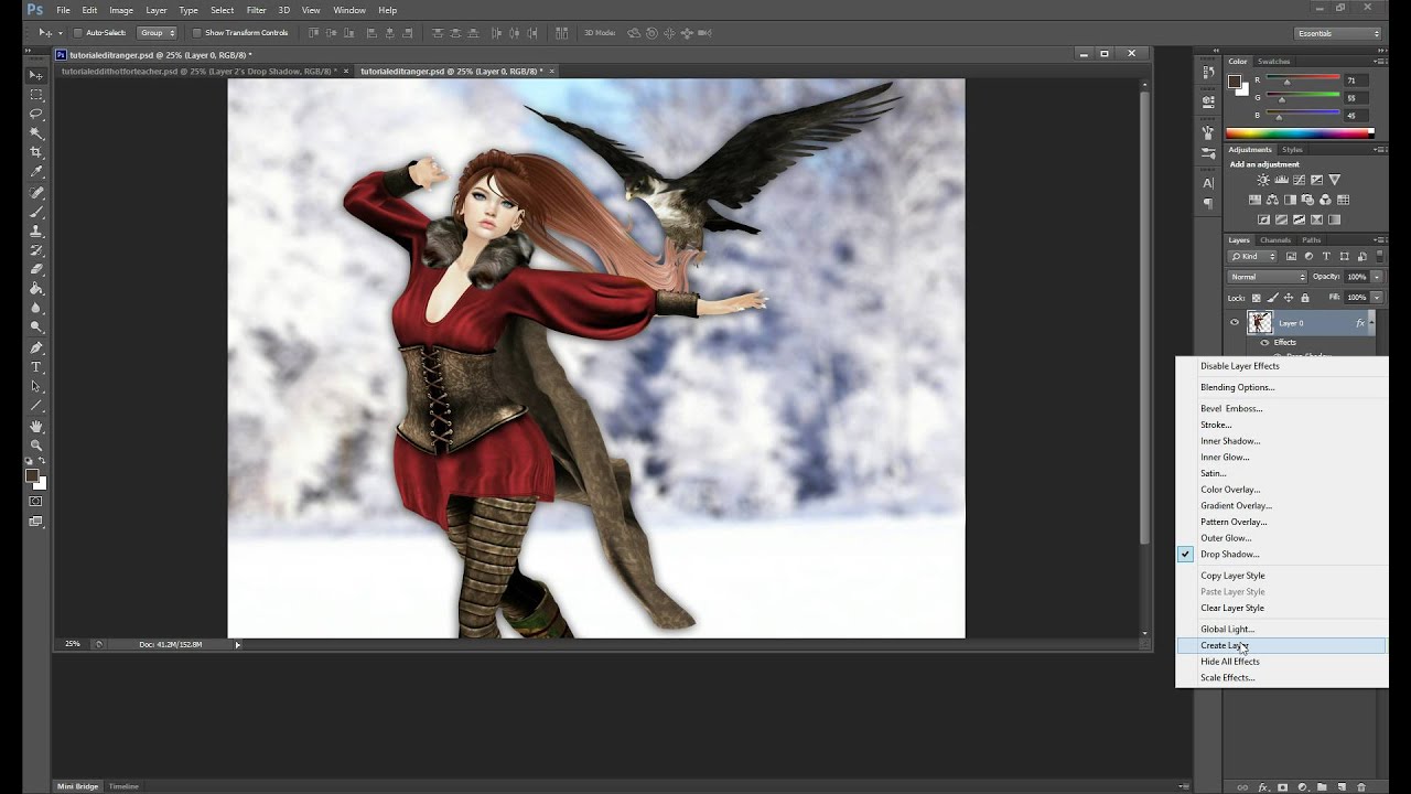 Tutorial: Creating drop shadow effects on greenscreen photos - for Second Life