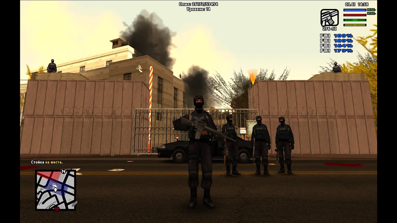 Zombie Andreas Survival Mode - medium (Agent FBI) Gameplay part 1