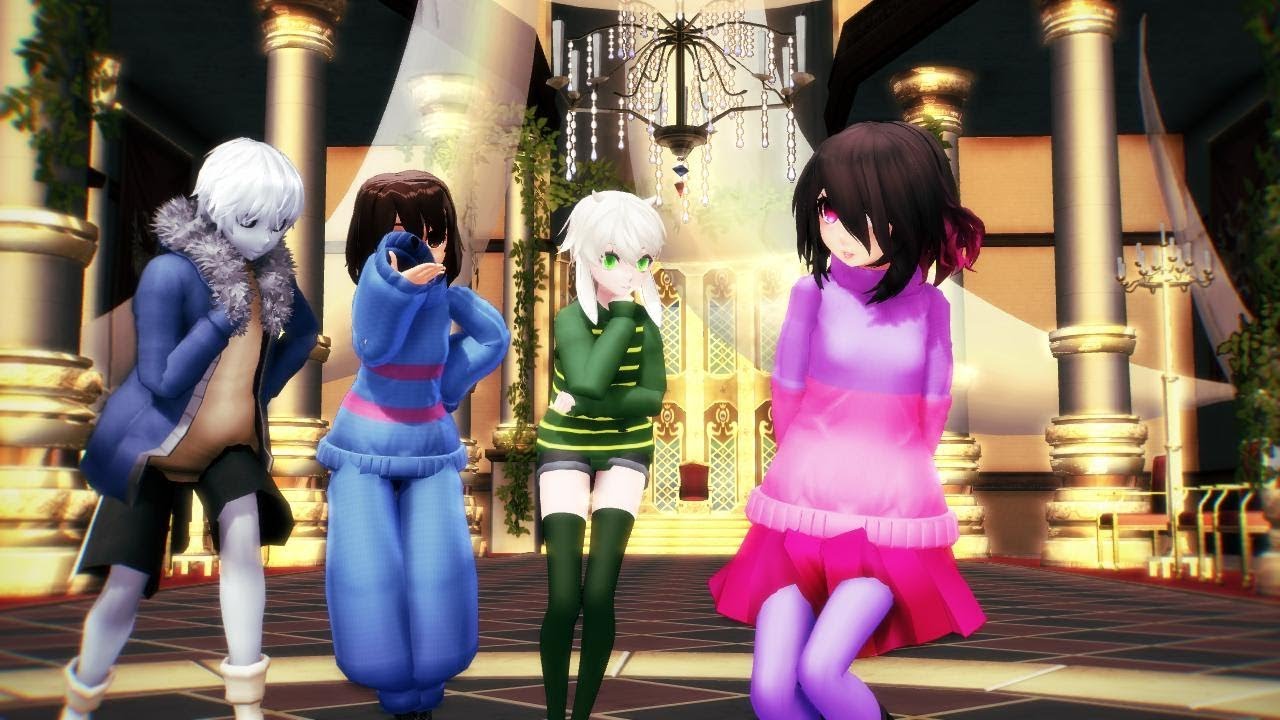 【MMD || Glitchtale】Bad ∞ End ∞ Night『Betty ♦ Frisk ♦ Sans ♦ Asriel ♦ Gaster ♦ Chara』