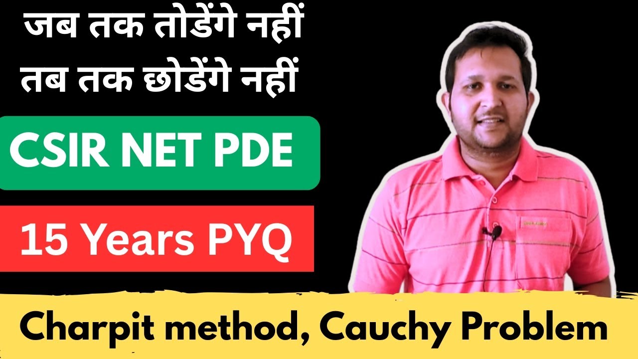 Charpit method csir net | cauchy problem partial differential equation csir net | csir net pde