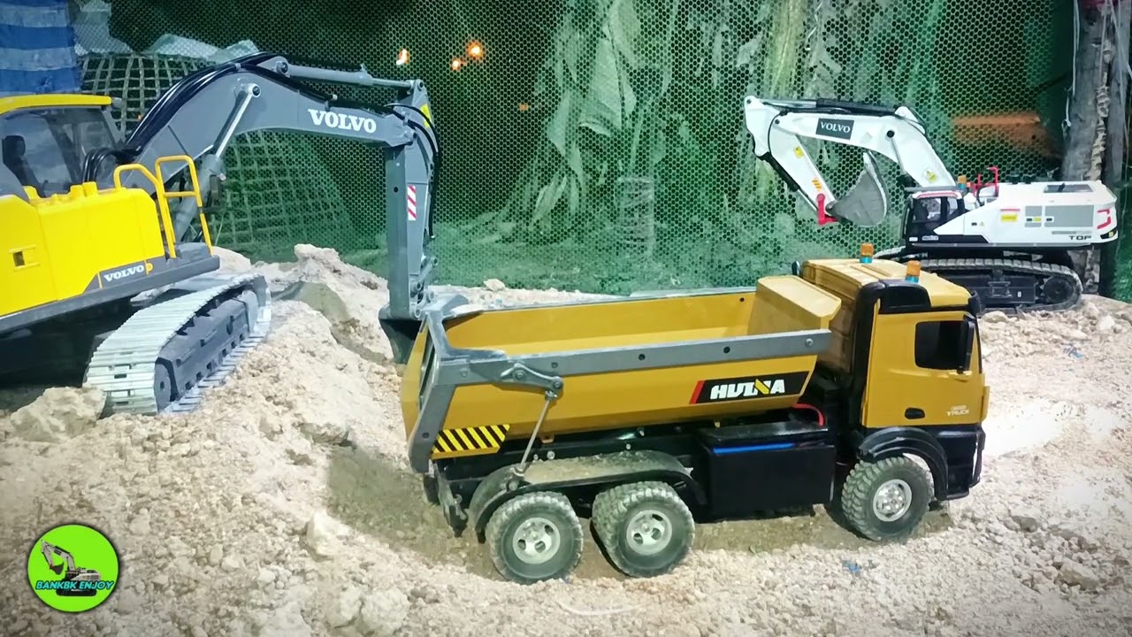 VOLVO E010 แรงขุดก็ดีระดับหนึ่ง ทดสอบขุดดินวันแรก#excavator RC #dumptruck