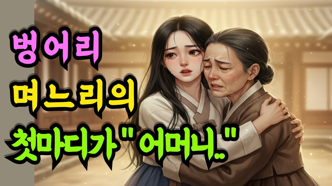 벙어리 며느리가 20년 만에 처음 한 말이...