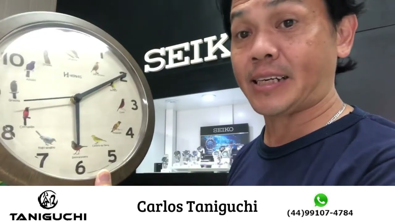 Como ajustar as horas do relogio canto dos pássaros