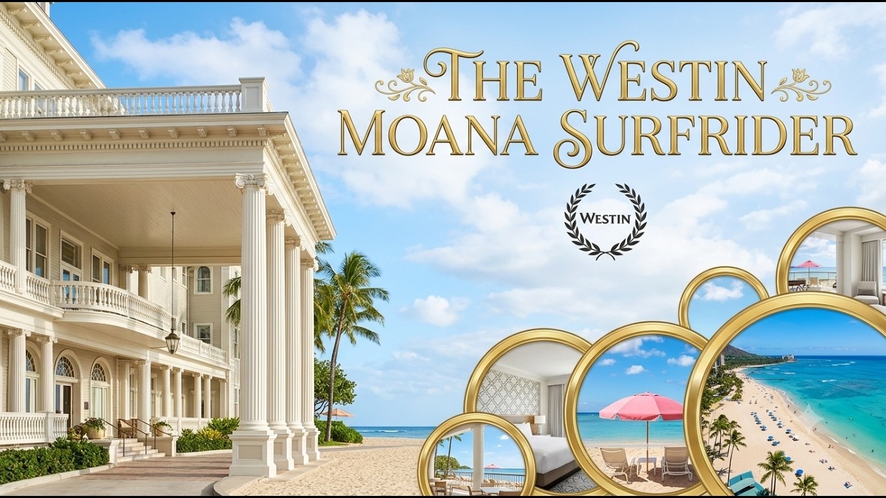 [4K] Hotel Tour | 🇺🇸 HONOLULU, The Westin Moana Surfrider, the 