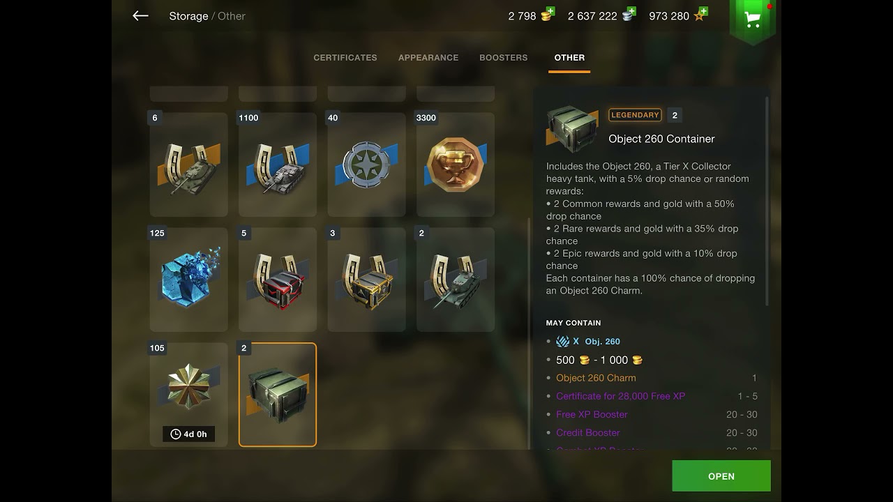 Opening 2x more Object 260 containers Wotb and ohhh boy #object260 #crates #Wotb