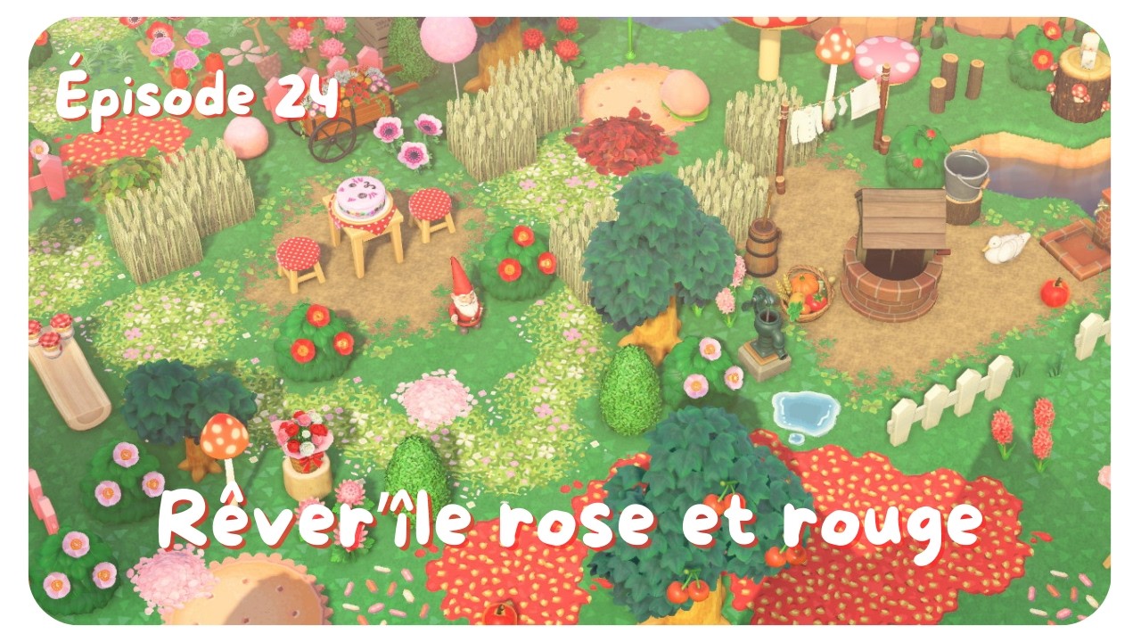 🍋‍🟩 ACNH - Routine 100% + Rêver'île Rose et rouge #24