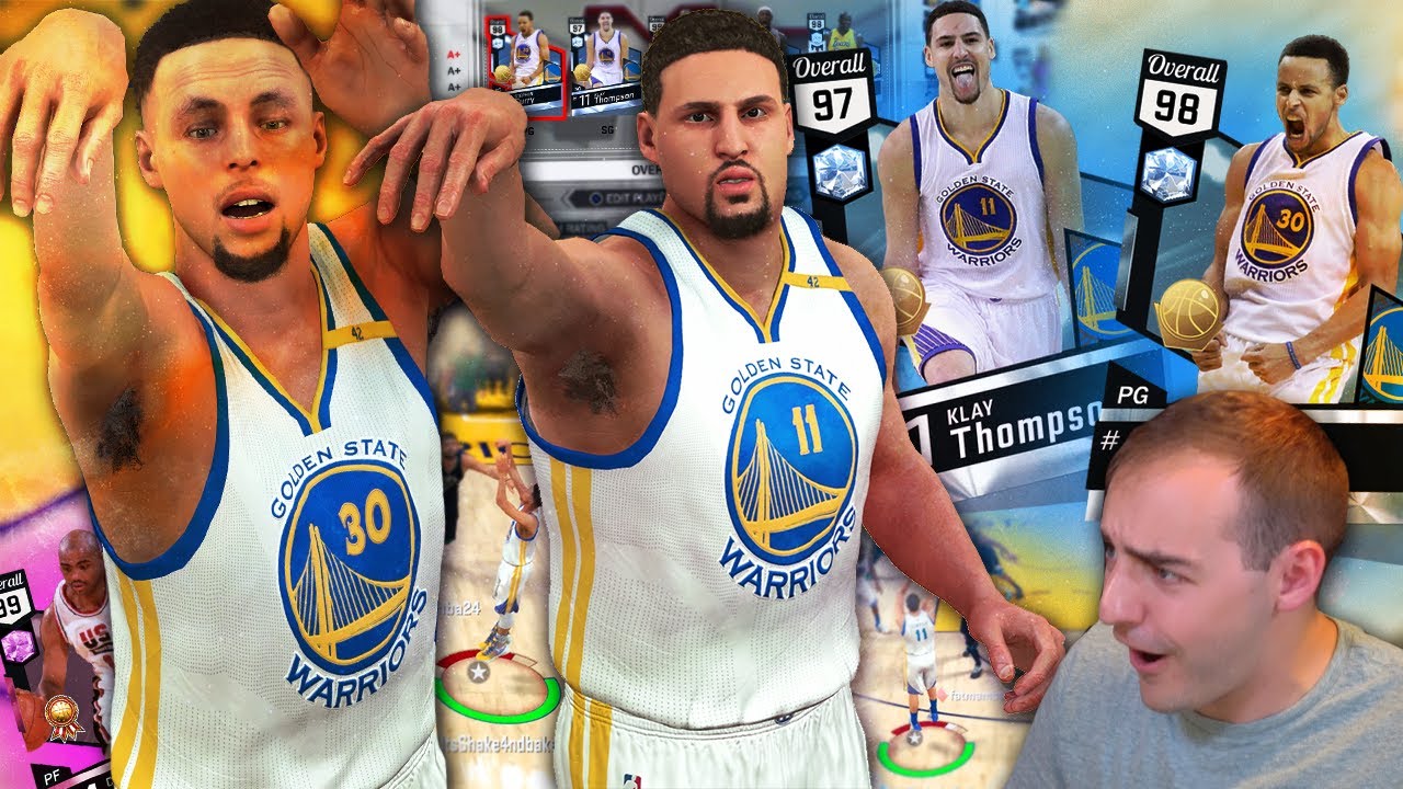 NBA 2K17 My Team DIAMOND SPLASH BROS GREEN LIGHTS! DIAMOND CURRY AND DIAMOND KLAY SWEET COMBO!