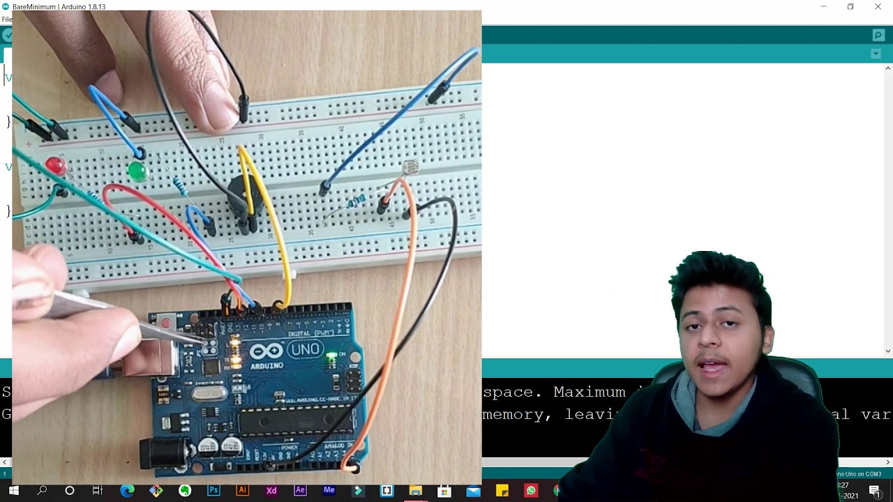 Arduino Tutorial - 25 | Using Photoresistor with Buzzer and LED | Heights