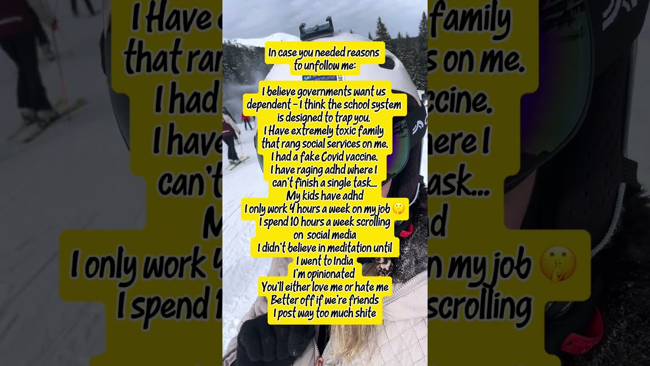 Reasons you should unfollow me 