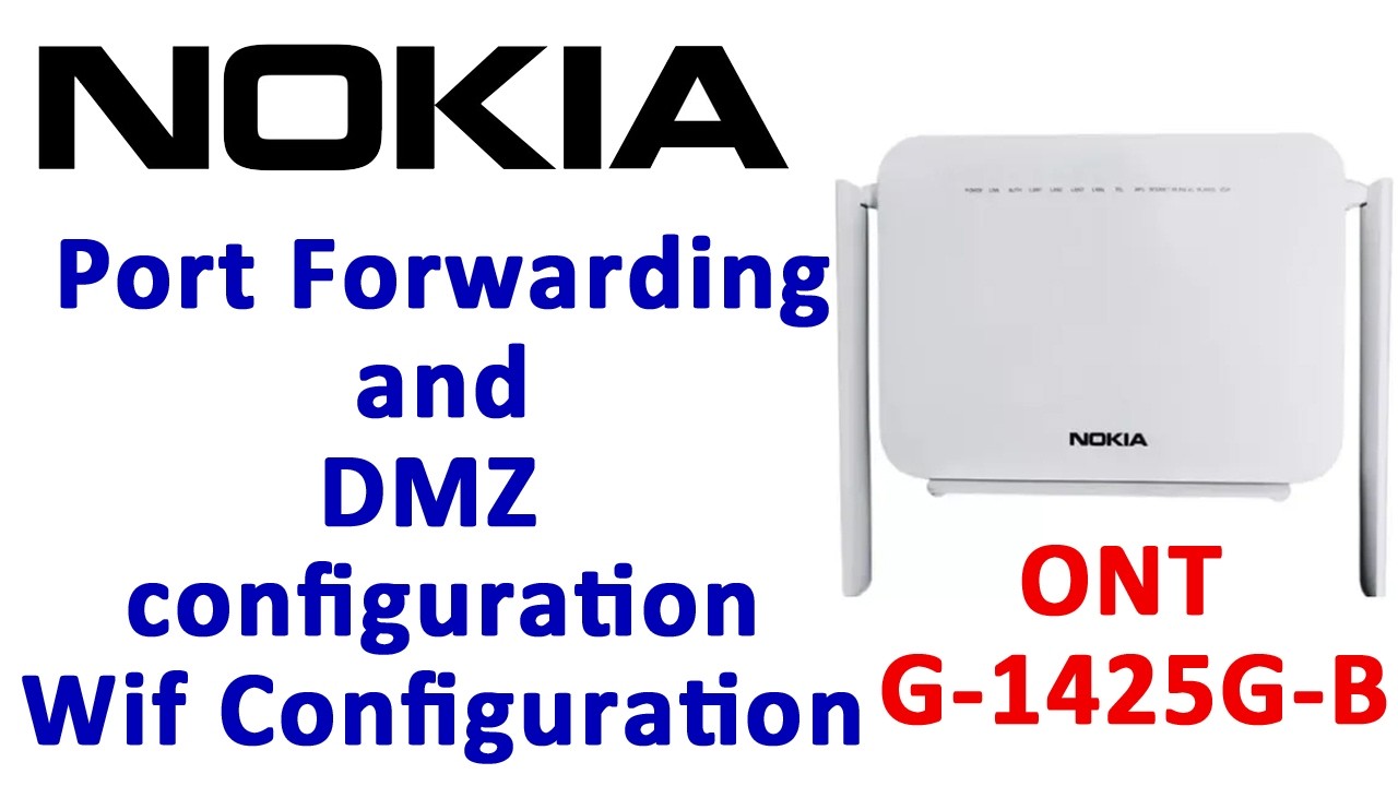 Настройка маршрутизатора Nokia G 1425G B ONT