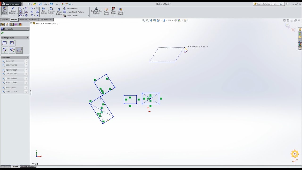 Use of line, rectangle and circle sketch tools in SolidWorks |#02| PCE | Prof. Binsu Babu