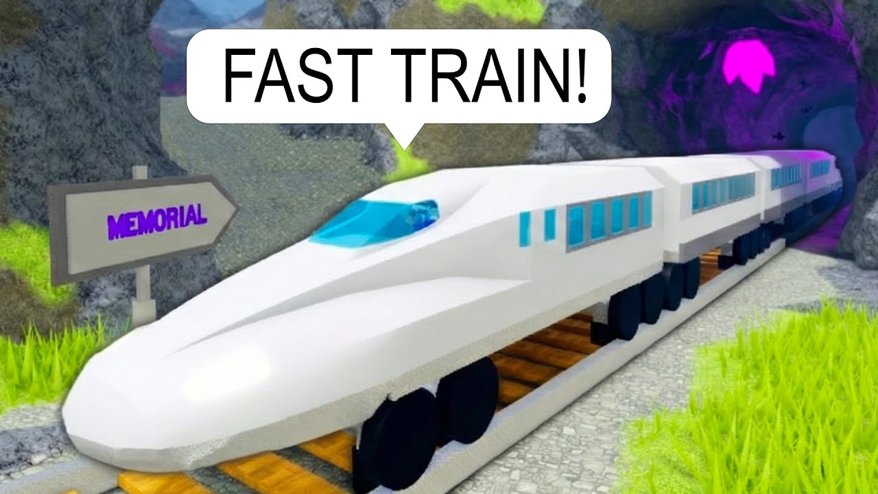 I Drive The FASTEST Bullet Train BUT It's TOO FAST Roblox