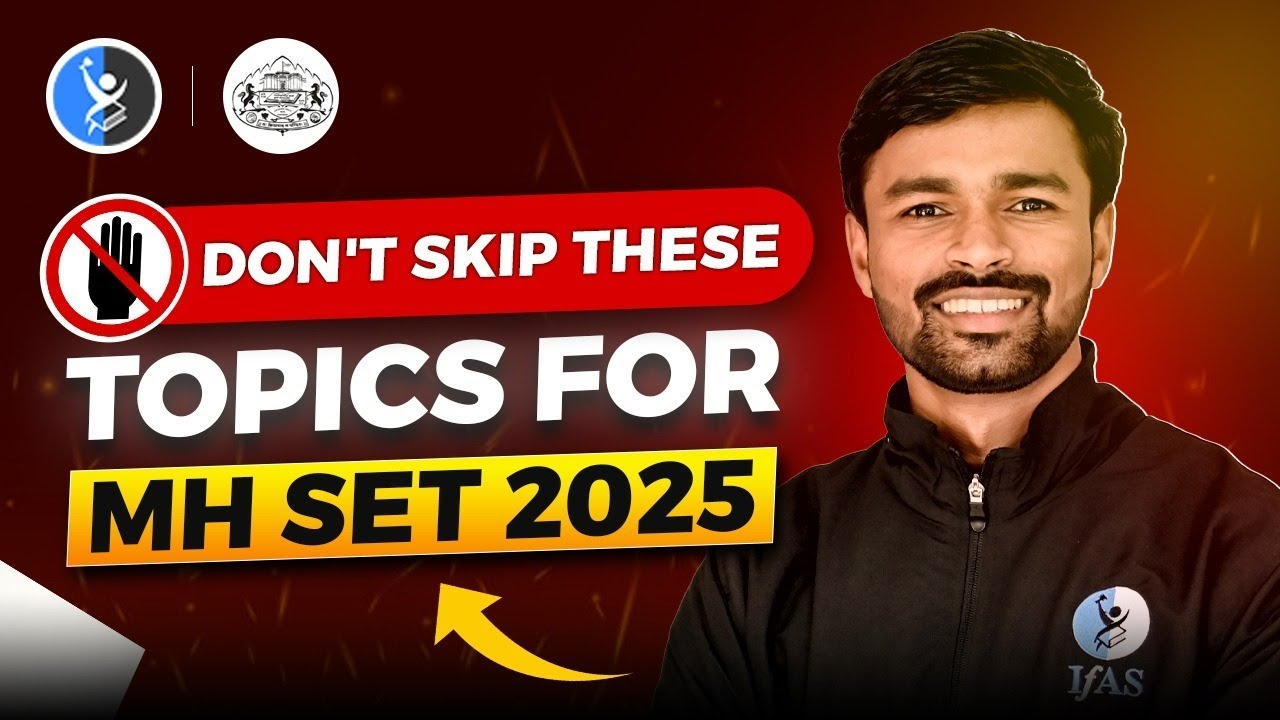 MH SET Mathematics Most Important Topics 2025 - Don't Skip These | IFAS