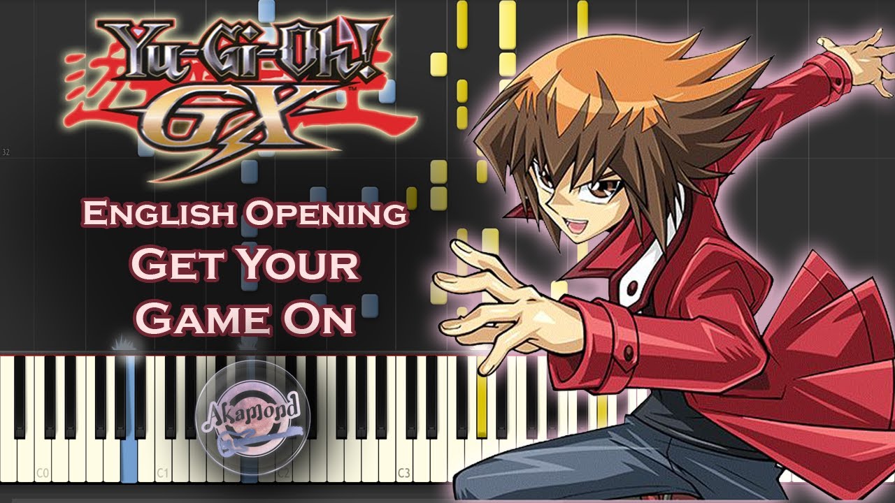 YuGiOh GX Opening Get Your Game On Piano Cover / Synthesia Tutorial