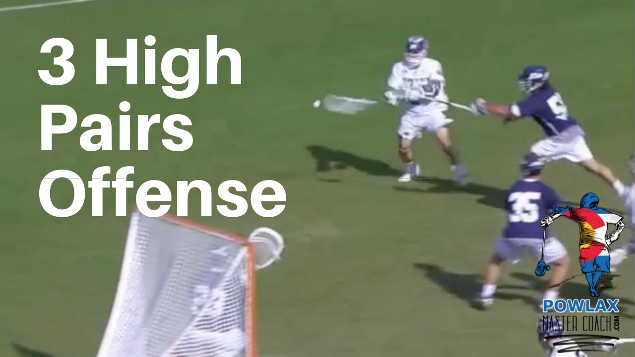 3 High Pairs Attack | Penn State | Лакросс | POWLAX