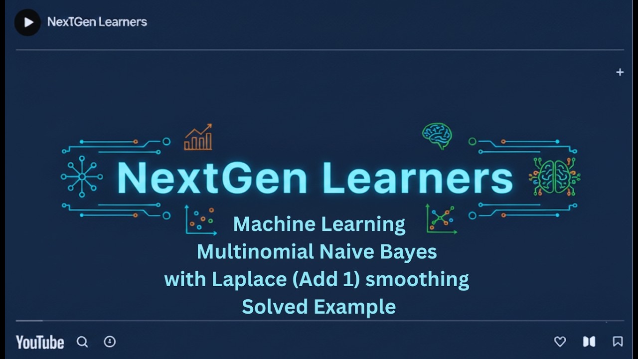 Multinomial Naive Bayes with Laplace (Add 1) smoothing | solved Example | Applied Machine learning