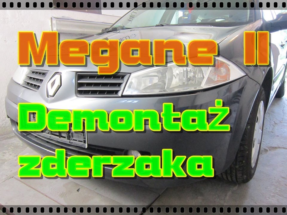 Demontaż zderzaka przedniego MEGANE 2 ph1