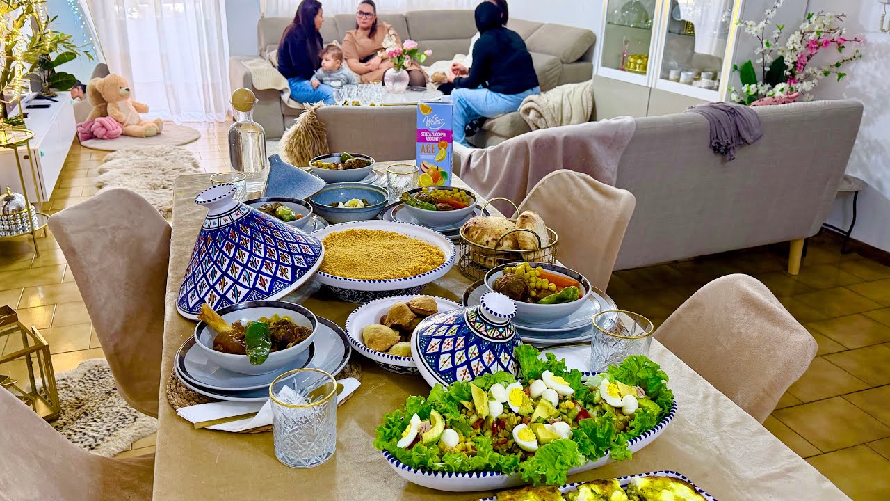 لمة تونسية في داري 🇹🇳 قعيدة ترد الروح - شاركت معاكم الأجواء الكل - شنوة طيبت-  حضرت تشيزكيك لوتيس 😋