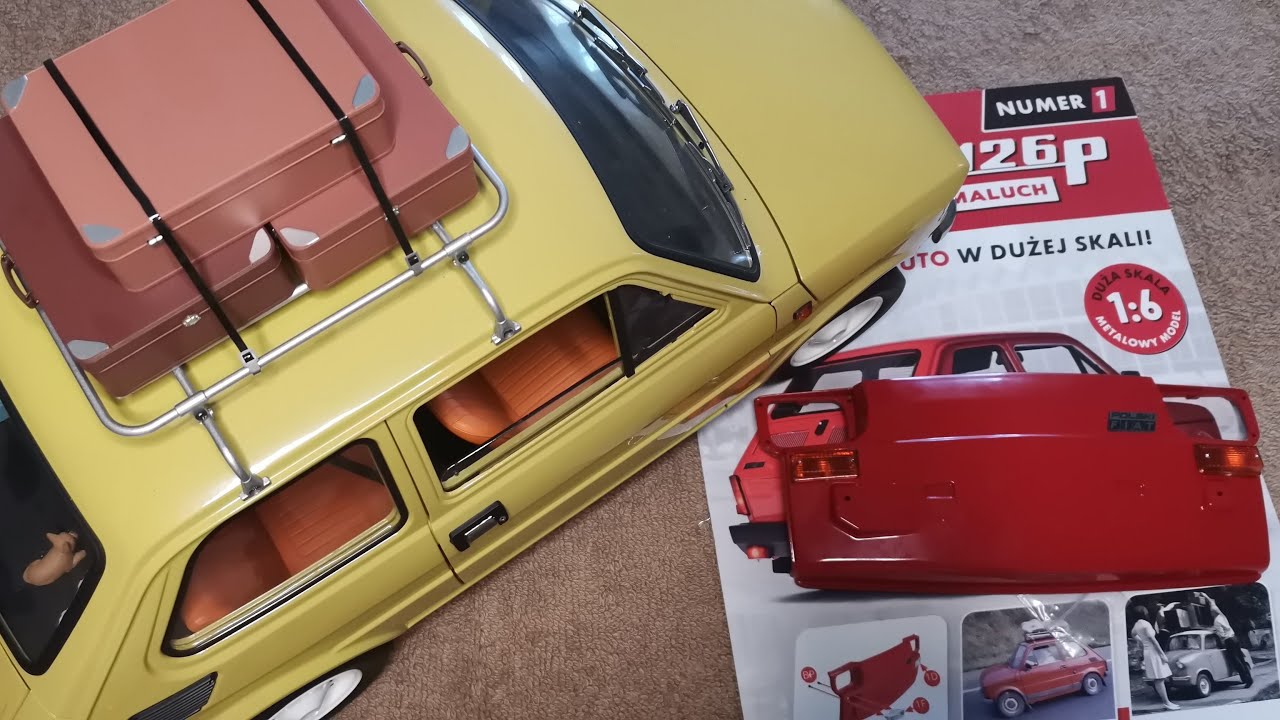 FIAT 126p FL. Odc. 1(nr. 1). Zbuduj model kultowego auta 1:6 Hachette.