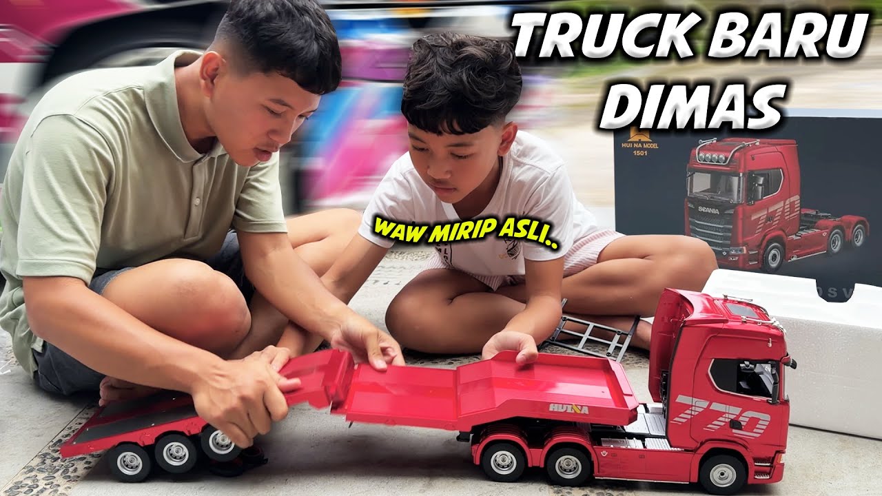 TRUCK BARU DIMAS!! WAW REAL BANGET SEPERTI ASLINYA RC TRUCK BARU DIMAS..😱😱