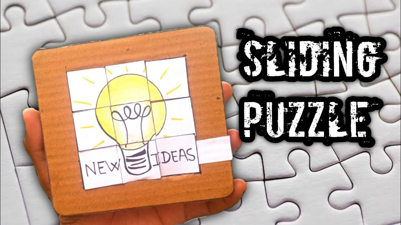 Slide puzzle | Sliding puzzle 3x3 | how to make puzzle at home rebus