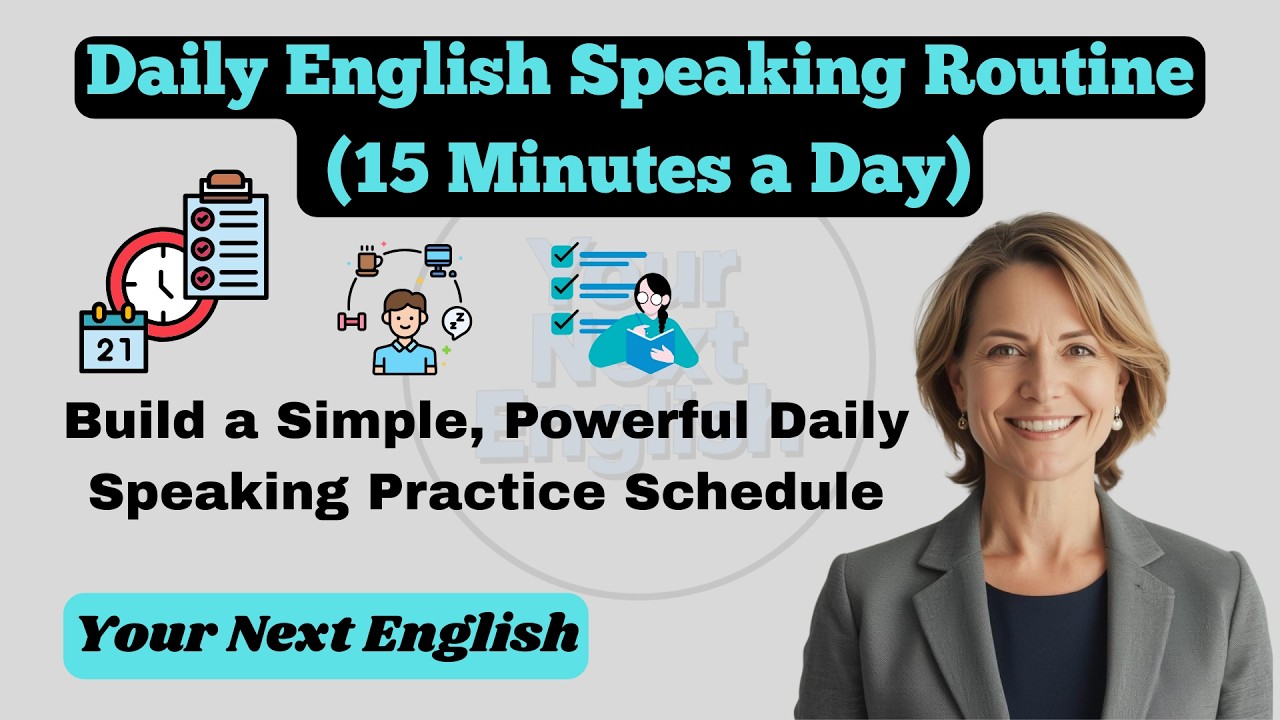Daily English Speaking Routine | Build a Simple, Powerful Daily Speaking Practice Schedule