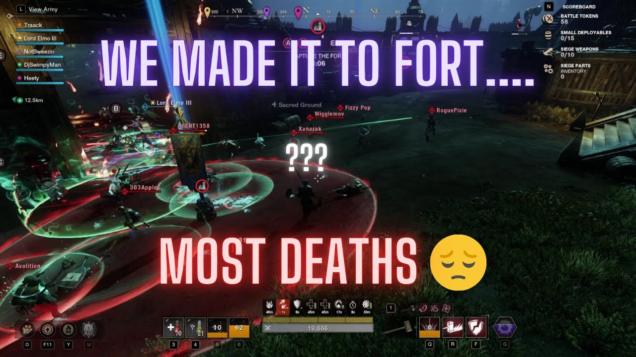 I Almost Didn't Upload This... | Chaotic War Attack in New World (Most Deaths 😵) | Bruiser Traack