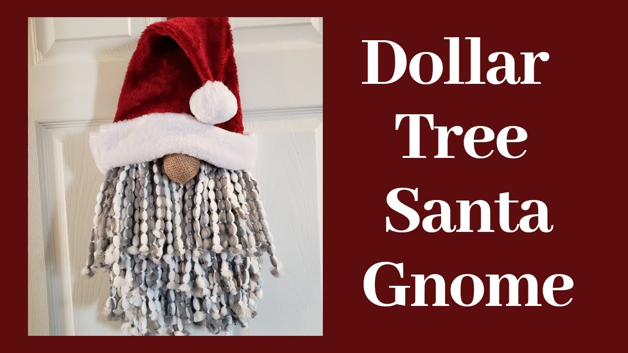 Dollar Tree Santa Gnome Door Hanger