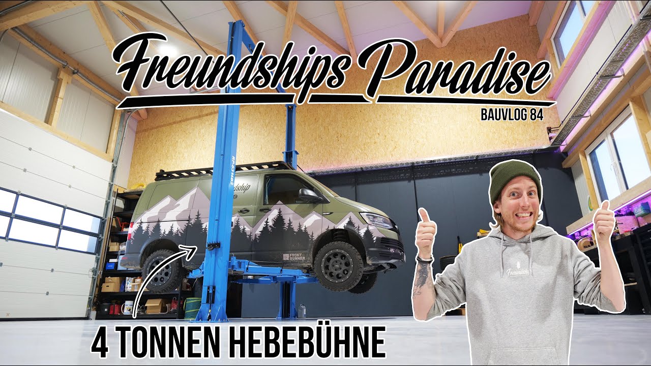 Ein Traum wird wahr - wir verbauen eine 4 Tonnen Hebebühne von RP-Tools auf Freundships Paradise 🤩