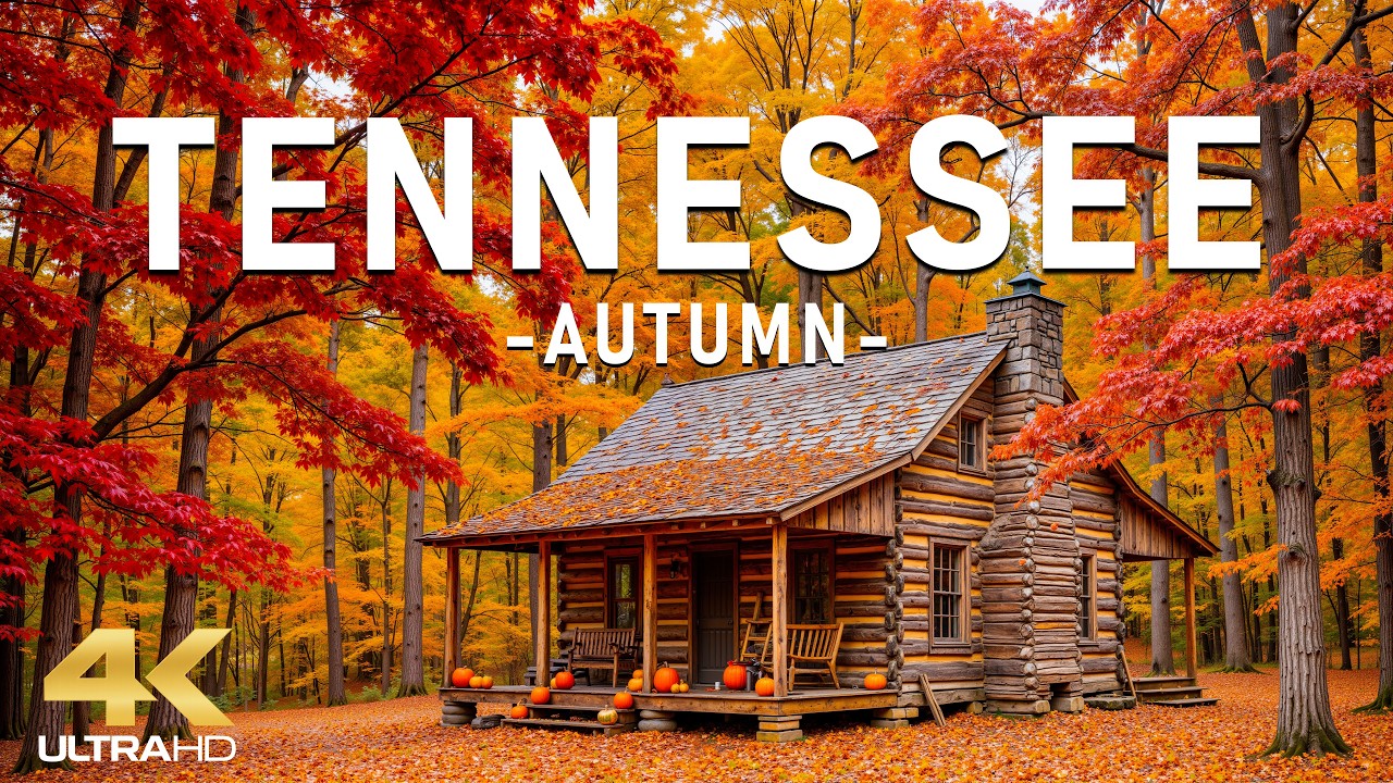 Autumn in Tennessee 4K 🍁 The Golden Heart of Appalachia | Mountains, Forests & Fall Magic
