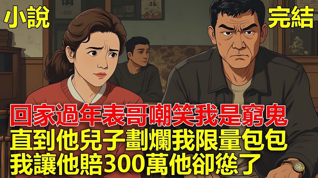 回家過年表哥嘲笑我是窮鬼，直到他兒子劃爛我限量包包，我讓他賠300萬時他卻慫了！