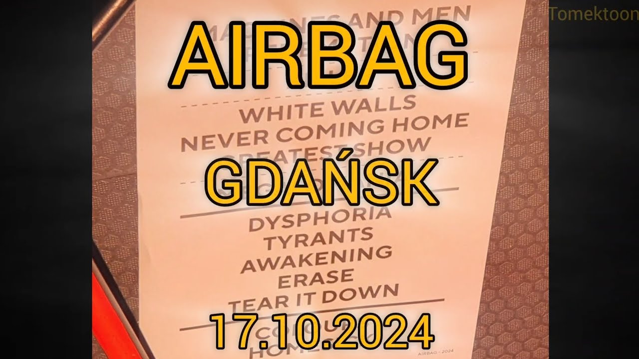 AIRBAG live Gdańsk Stary Maneż 17.10.2024