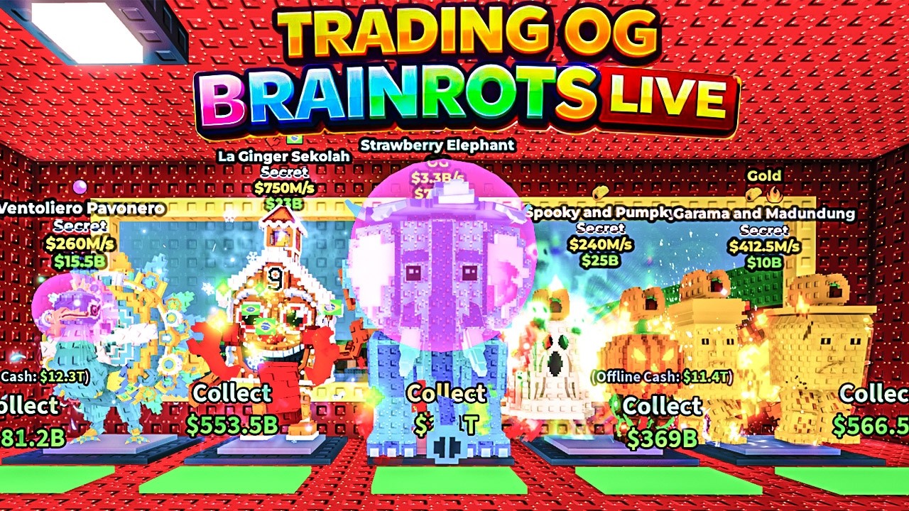 Admin Abuse + Update & Trading Live In Steal A Brainrot #stealabrainrot #roblox #livestream