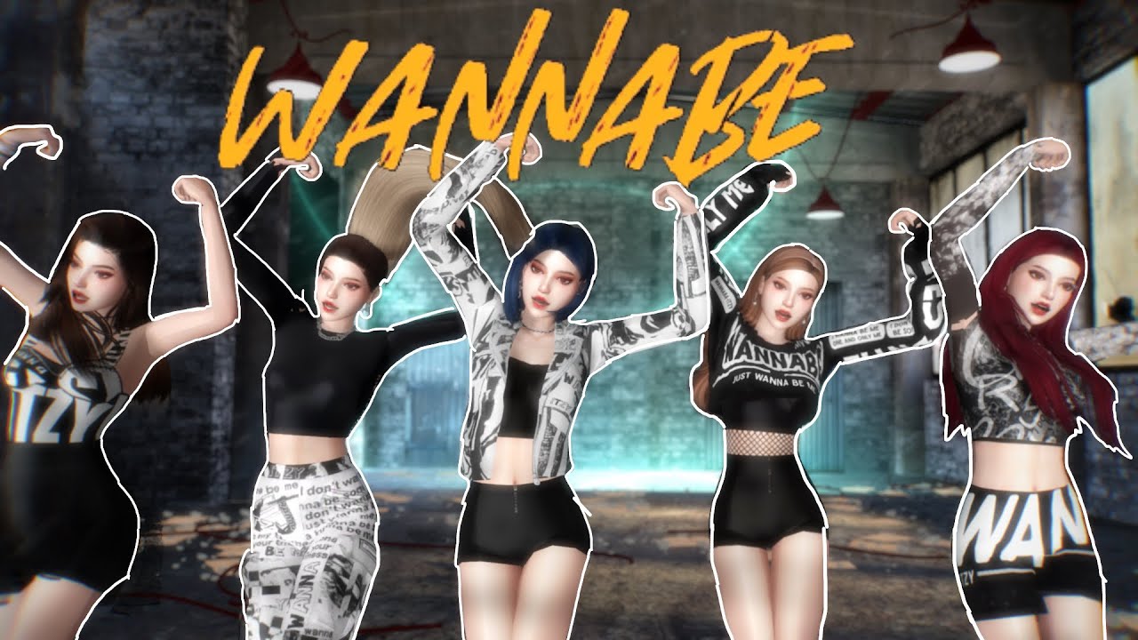 [MMD] The sims 4 ITZY - WANNABE (+DL) (FULL VERSION)