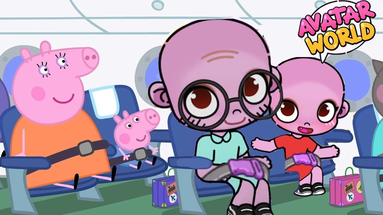 🐷 PEPPA PIG IN AVATAR WORLD ✨ Flying On Holiday 🛬