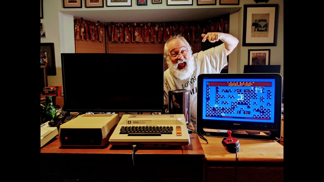 Atari 800 Computer & 810 Disk Drive - First Test In Decade - 8Bit Retro Computing - Buck Rogers