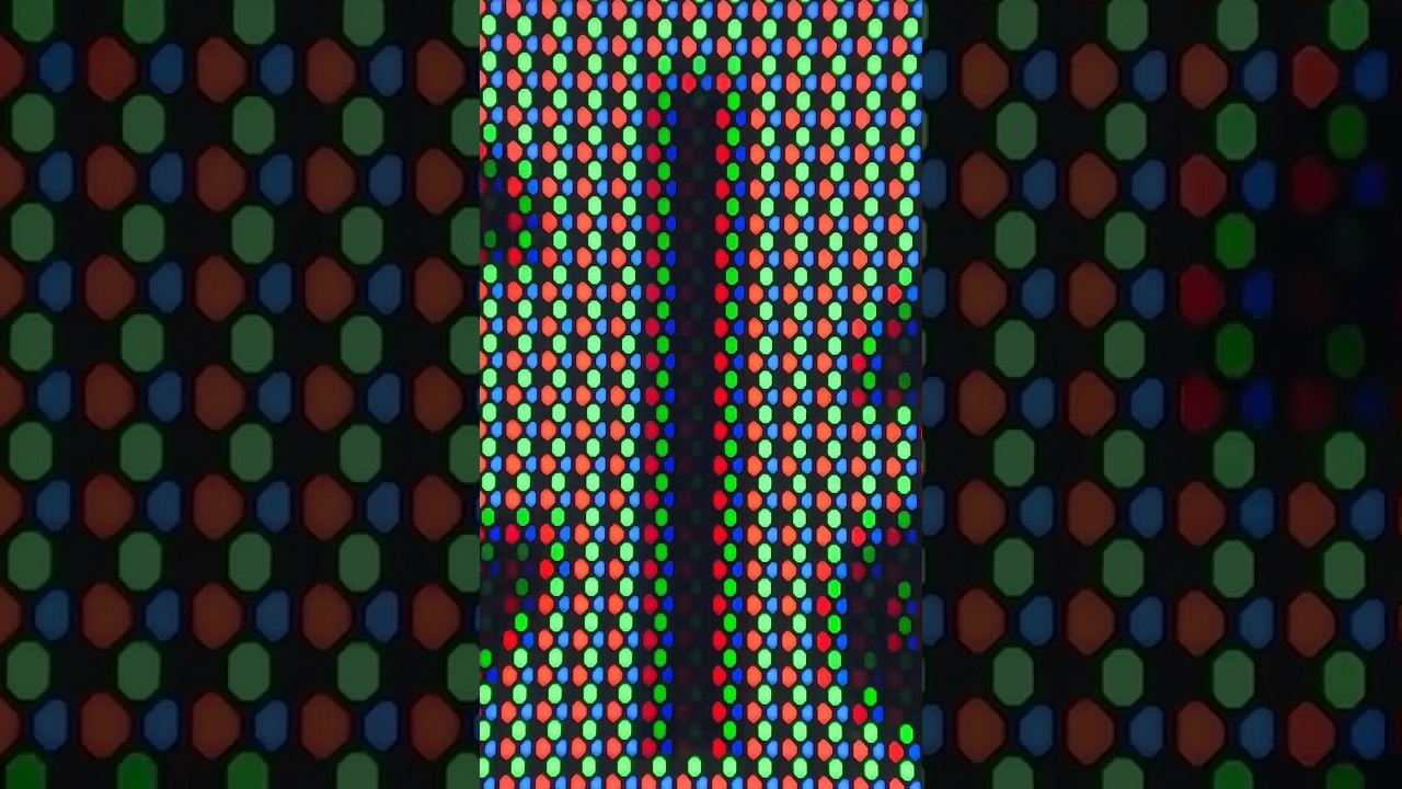 QD OLED Pixels Under a Microscope