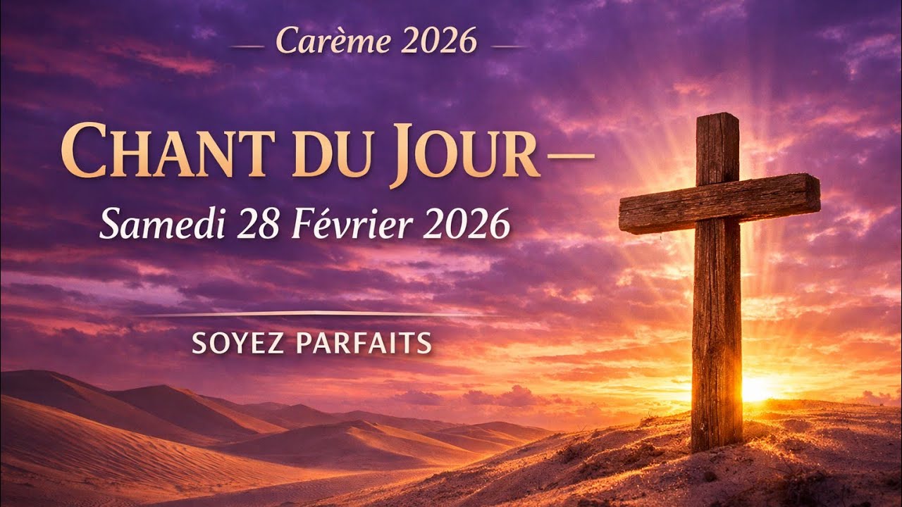 CHANT DU JOUR – Samedi 28 Février 2026 | 1ère Semaine de Carême | SOYEZ PARFAITS