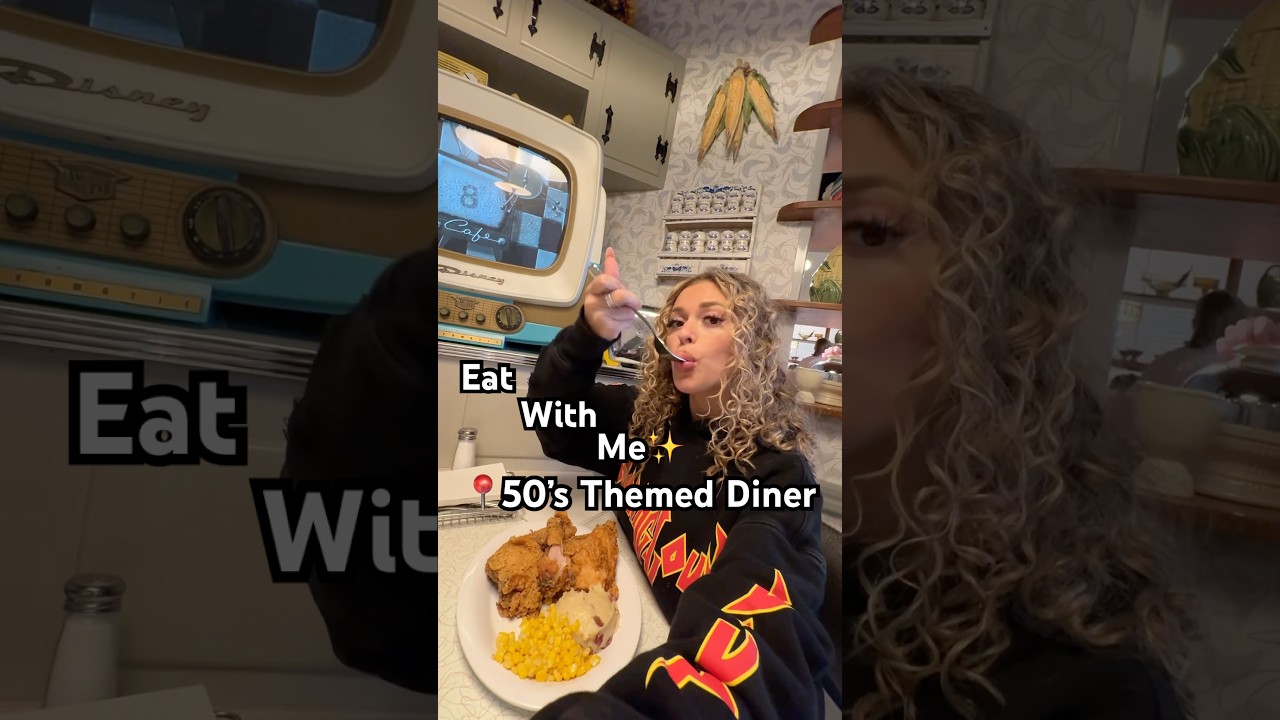 50&rsquo;s Prime Time Cafe Diner #disneyfoodvlog #disneyfood #disneyrestaurant #disneyfoodreview #disney