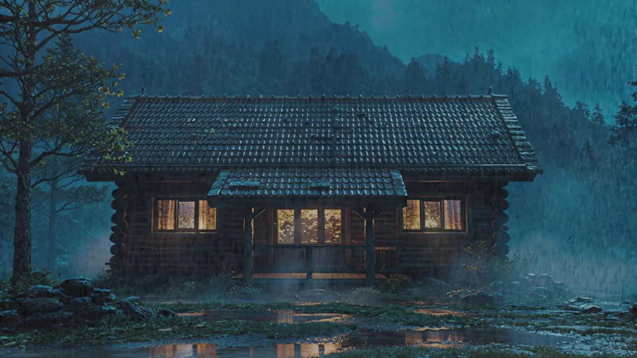 Cold Night Rain Sounds Outside the Window 🌧️ | Sleep Fast (LIVE)